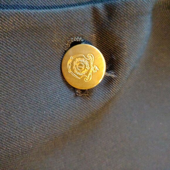 Christian Dior Monsieur Black Sports Coat Blazer Gold Buttons 44L - Picture 7 of 15